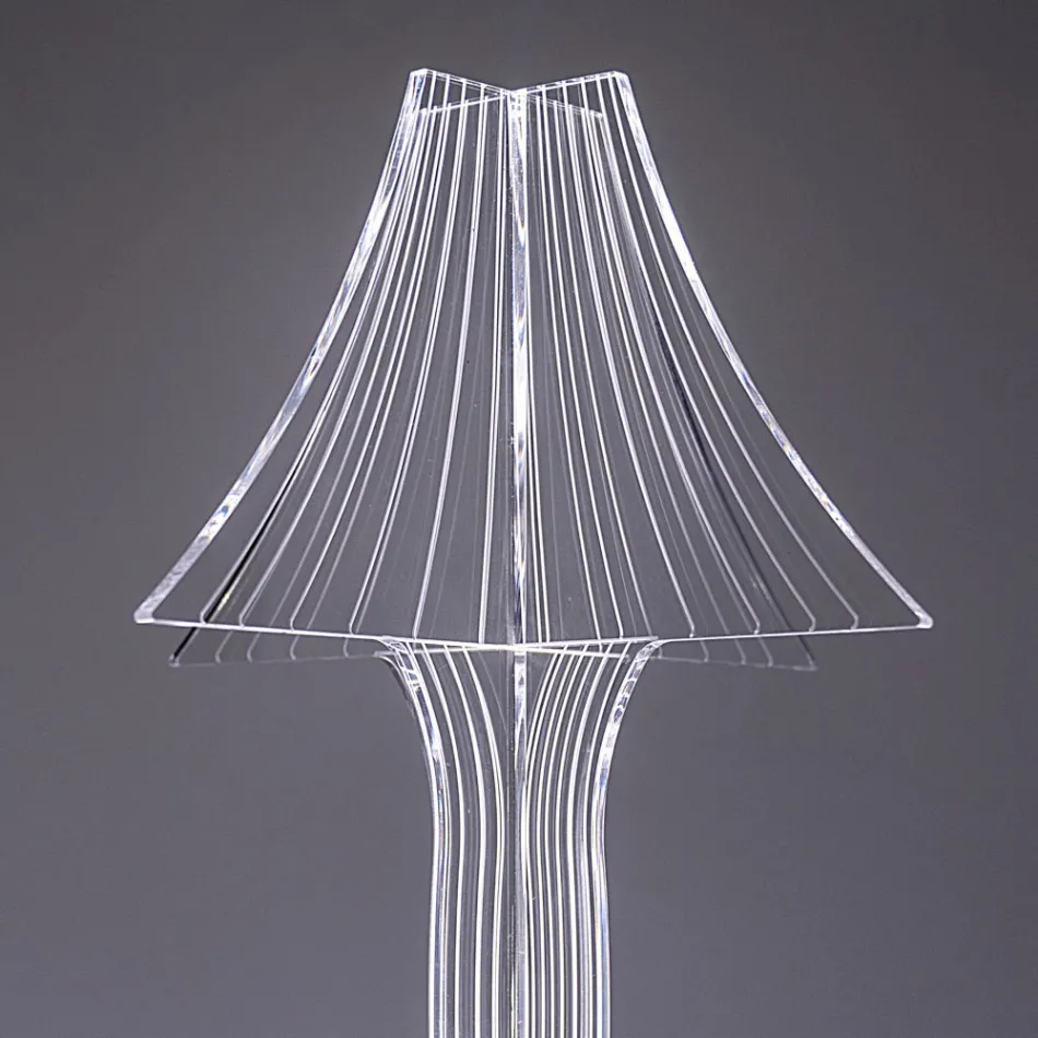 Aurel Plexiglas-Tischleuchte in zwei Größen, hergestellt in Italien Viadurini