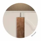 Metall Tischlampe mit Stoff Lampenschirm Made in Italy - Jump Viadurini