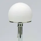 Tischlampe aus Opaline mit Chromstruktur Made in Italy - Toronto Viadurini