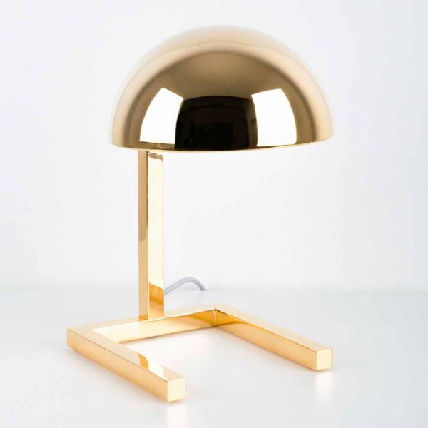 Tischlampe aus messing mit gold- oder palladium-finish made in italy - adana
