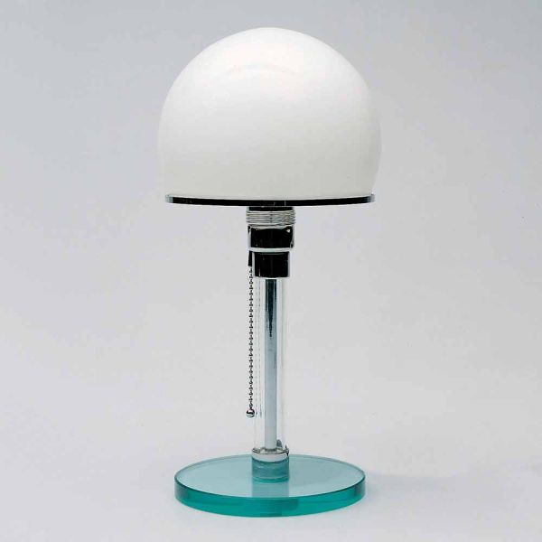 Tischlampe aus glas mit opalschirm made in italy - dacca