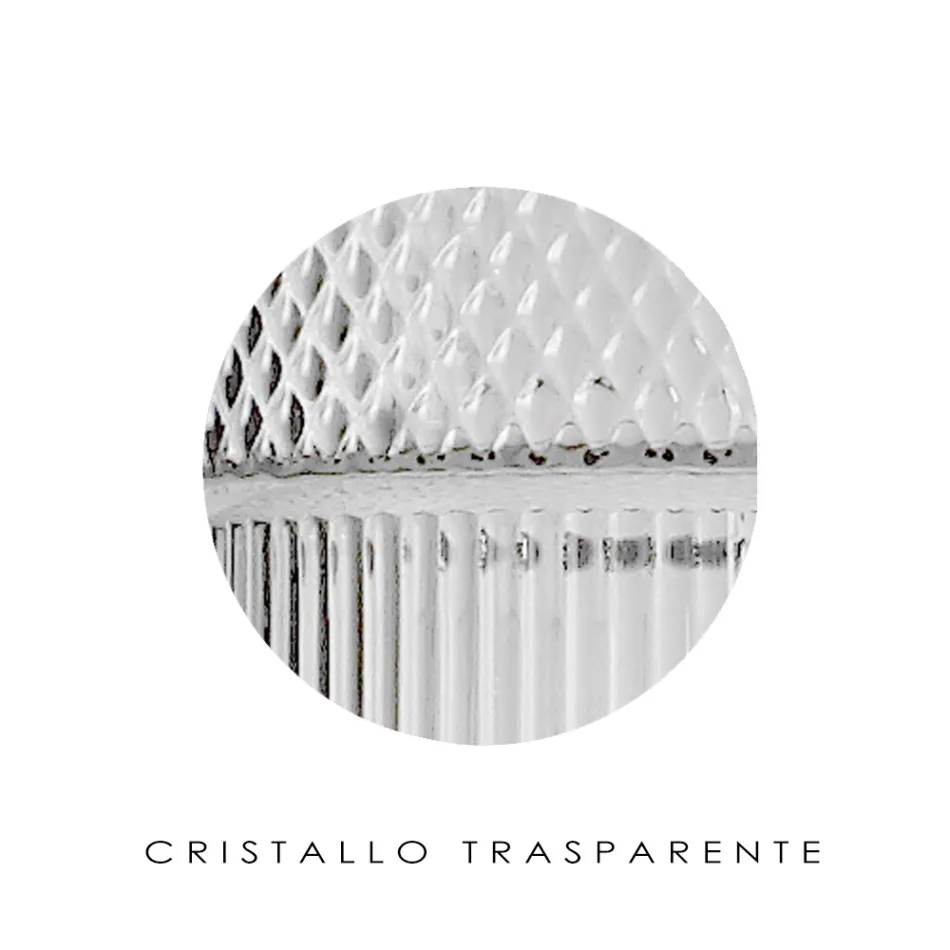 Tischlampe aus mundgeblasenem Glas in Venedig und Metall - Satomi Viadurini