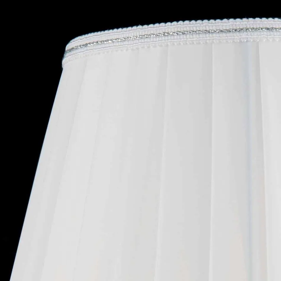 Tischlampe aus transparentem Glas und Ivy-Kristall, hergestellt in Italien Viadurini