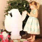 Modernes Design führte Tischlampe in Form von Santa Claus - Babbostar Viadurini