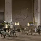 Led Tischlampe in weißem Milchglas Modernes Design - Flasche Viadurini