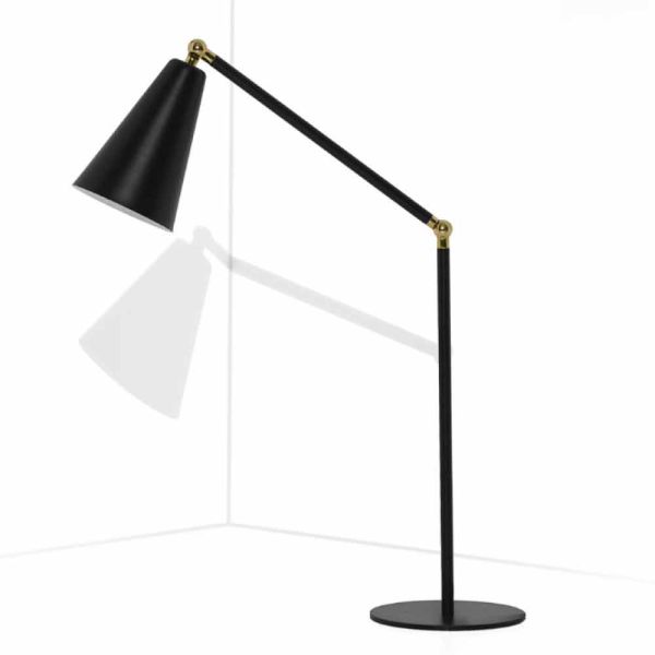 Moderne tischlampe mit metallstruktur made in italy - zaira