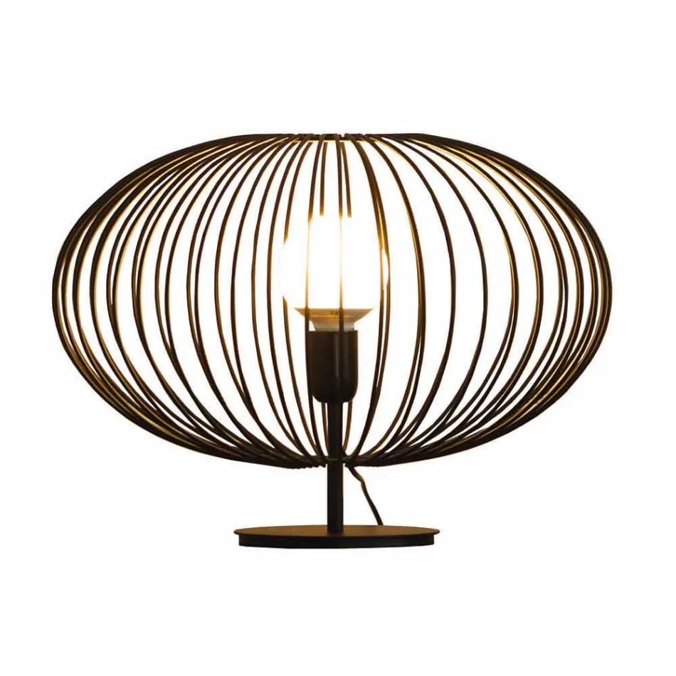 Moderne Tischlampe aus lackiertem Stahl, Ø48xH35 cm, Gabriella Viadurini