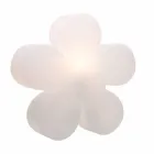 Modernes Design Blumentisch oder Stehlampe aus weißem Kunststoff - Fiorestar Viadurini