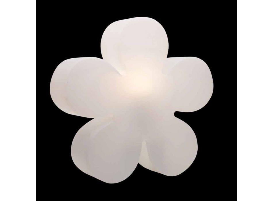 Modernes Design Blumentisch oder Stehlampe aus weißem Kunststoff - Fiorestar
