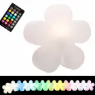 Modernes Design Blumentisch oder Stehlampe aus weißem Kunststoff - Fiorestar Viadurini