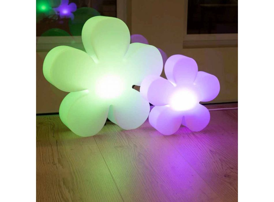 Modernes Design Blumentisch oder Stehlampe aus weißem Kunststoff - Fiorestar