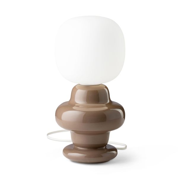 Tischlampe aus keramik und glas, hergestellt in italien – copacabana