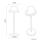 Wiederaufladbare und kippbare Tischlampe von Magnet - Bombetta Viadurini