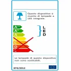 Geformte Tischlampe, Ferla Plexiglas LED-Licht Viadurini