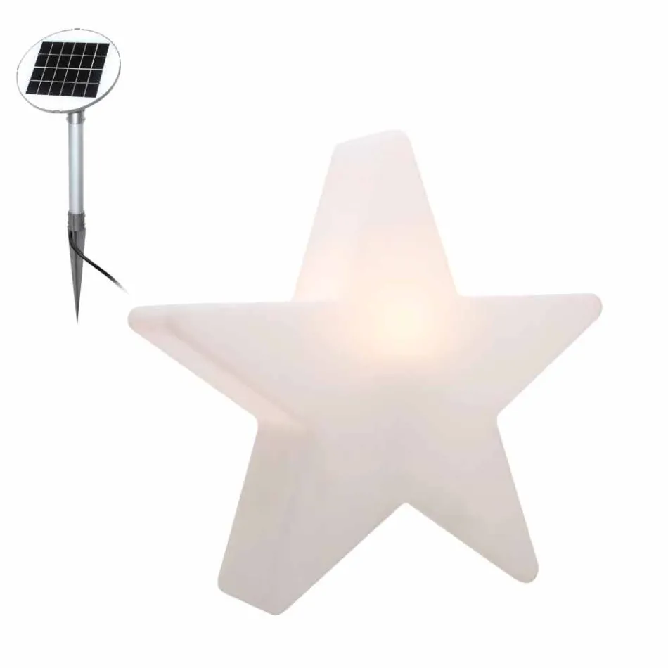 Polyethylen Solar oder LED Star Design Tischlampe - Ringostar Viadurini