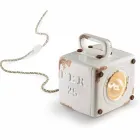 Industriestil Tischlampe aus Keramik und Eisen Valerie Viadurini