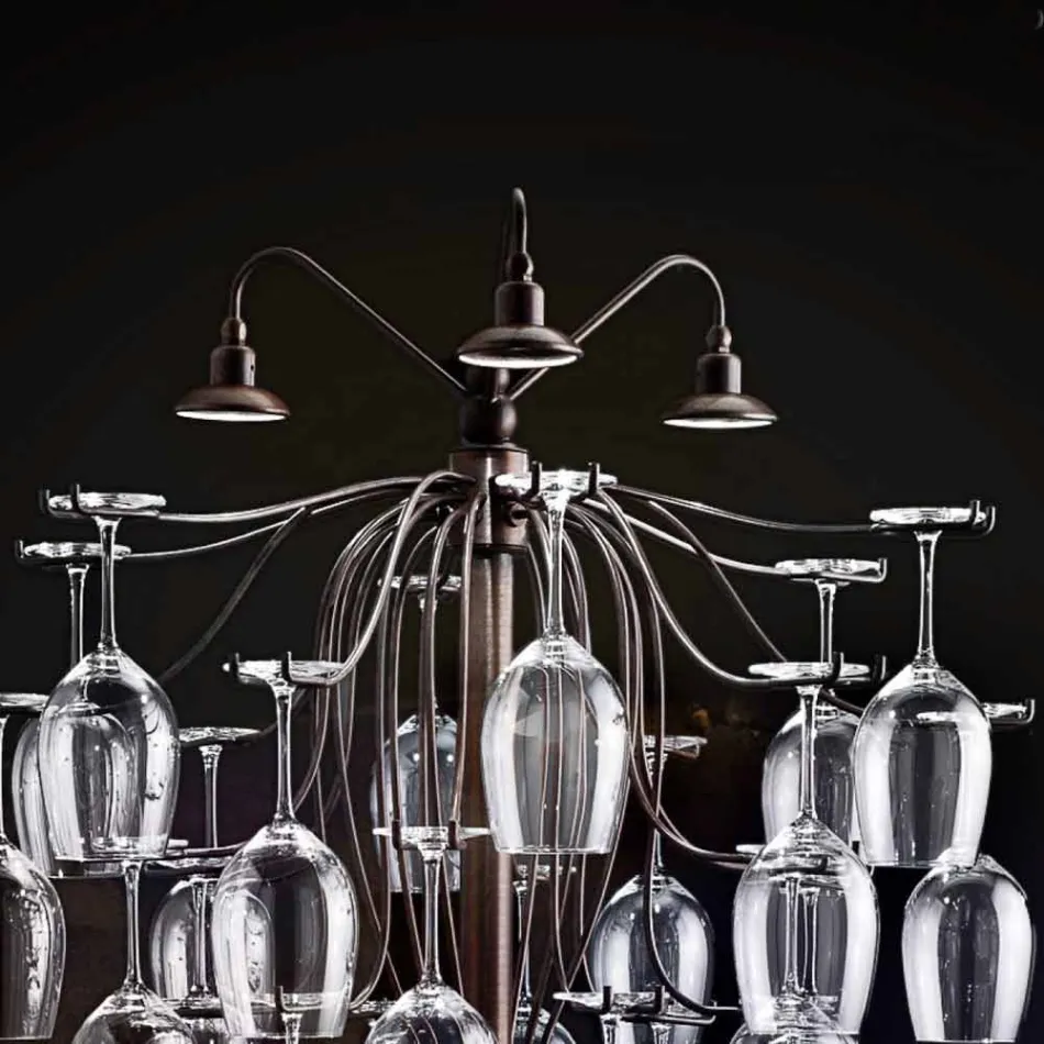 Stehlampe 30 Gläser auf den Kopf Sauvignon Viadurini