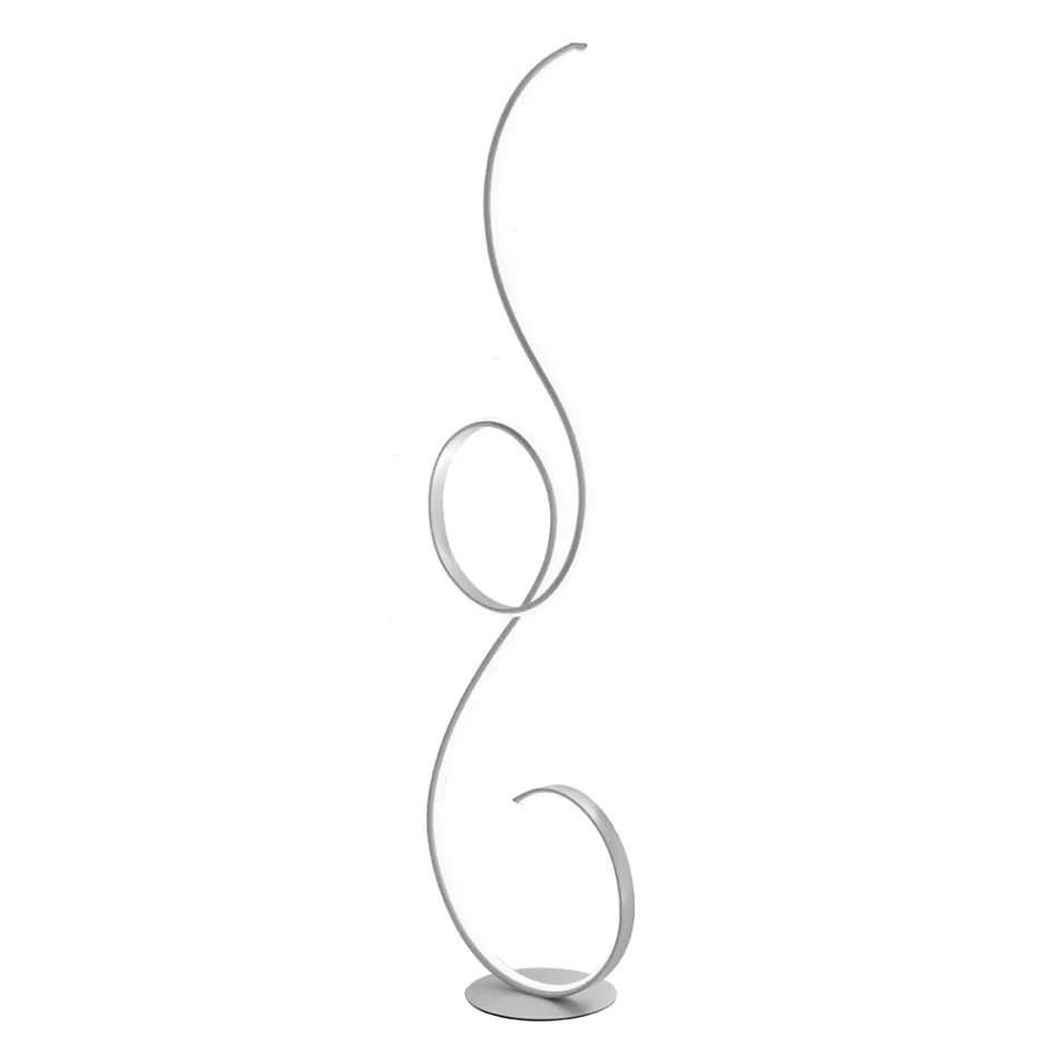 LED-Stehlampe mit Design-Klack lackierter Metallstruktur Viadurini