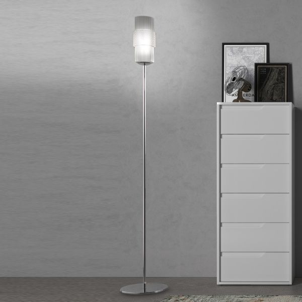 Artisan stehlampe aus venezianischem geblasenem glas 30 cm - satomi