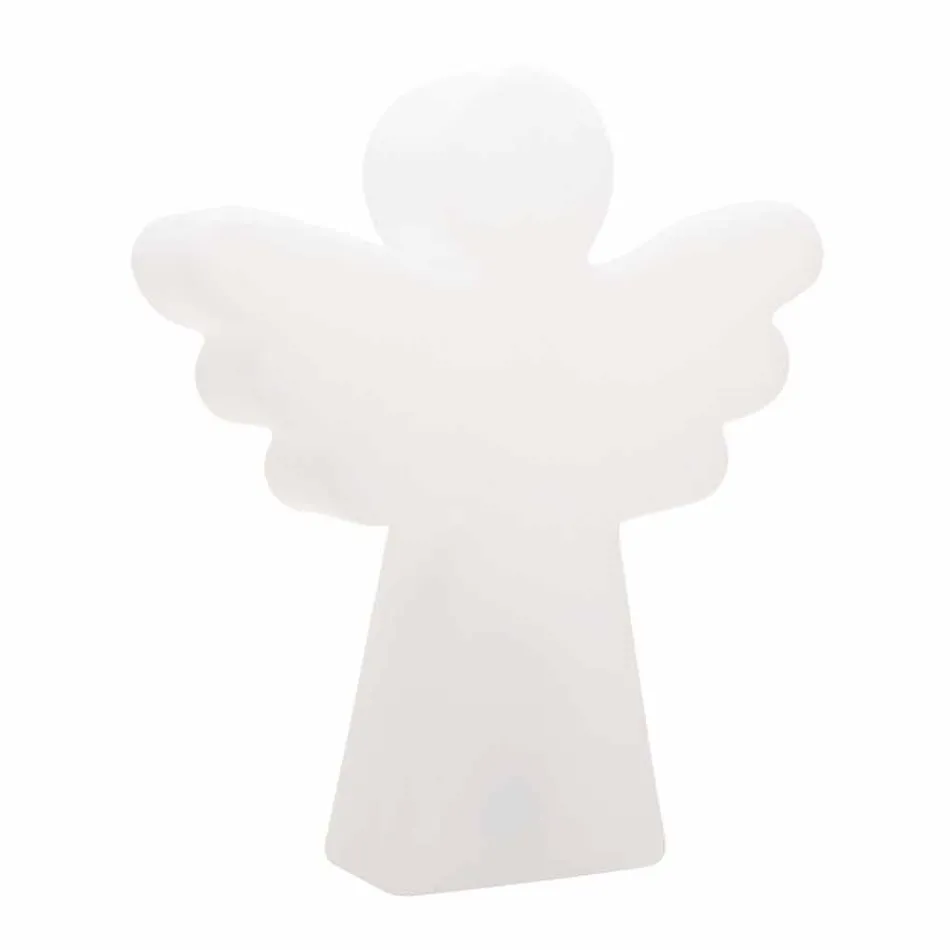 Weiße Stehleuchte E27, LED oder Solar Angel Modernes Design - Angelostar Viadurini