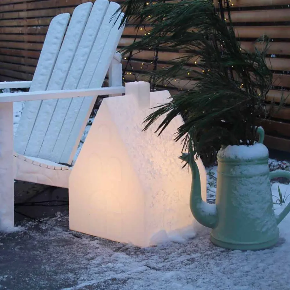 Haus Stehlampe für Innen oder Außen LED, Solar oder E27 - Casastar Viadurini