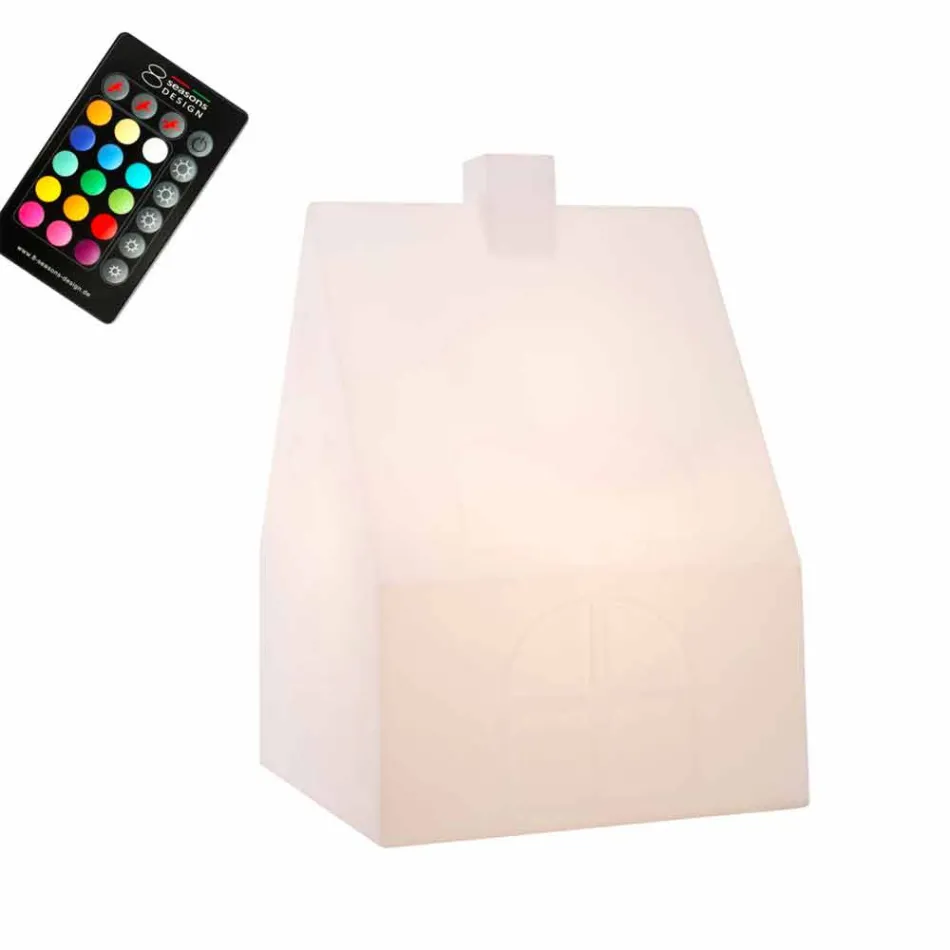 Haus Stehlampe für Innen oder Außen LED, Solar oder E27 - Casastar Viadurini