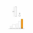 Fluo zylindrische Stehleuchte aus Italien Viadurini