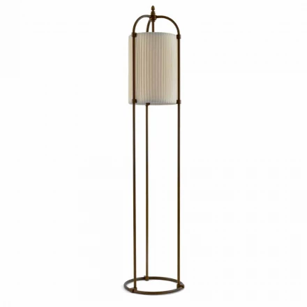 Stehlampe aus Messing und Gewebe Hua Hika Viadurini