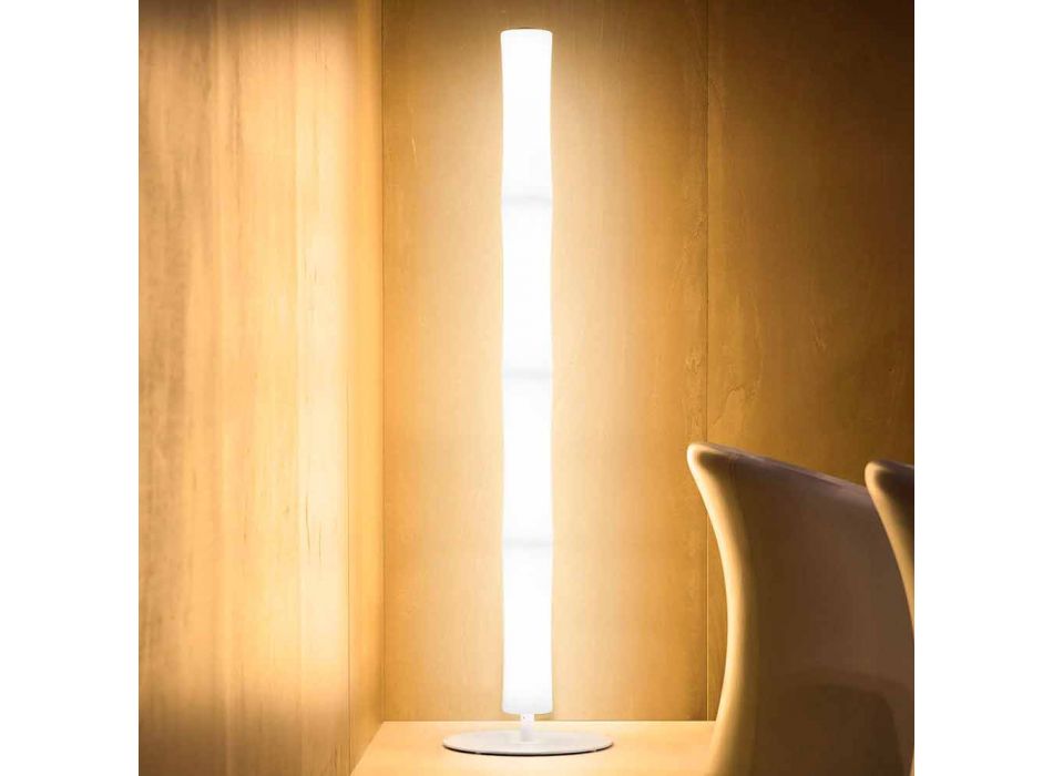 Stehlampe mit Lampenschirm aus weißem Polyethylen Made in Italy - Asturien Viadurini
