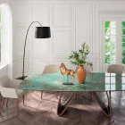 Stehlampe mit schwarzem Carbon-Stiel, hergestellt in Italien – Terni Viadurini