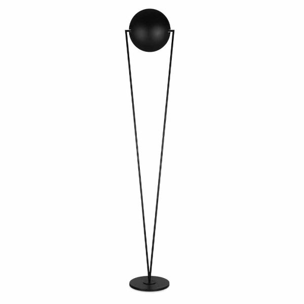 Stehlampe mit metallstruktur und integrierter led made in italy - rione