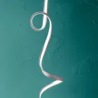 Stehlampe mit Struktur aus lackiertem Metall mit LED-Licht - Lumino Viadurini