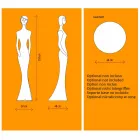 Garten Stehlampe mit RGBW Led Light Statue Design - Penelope von Myyour Viadurini