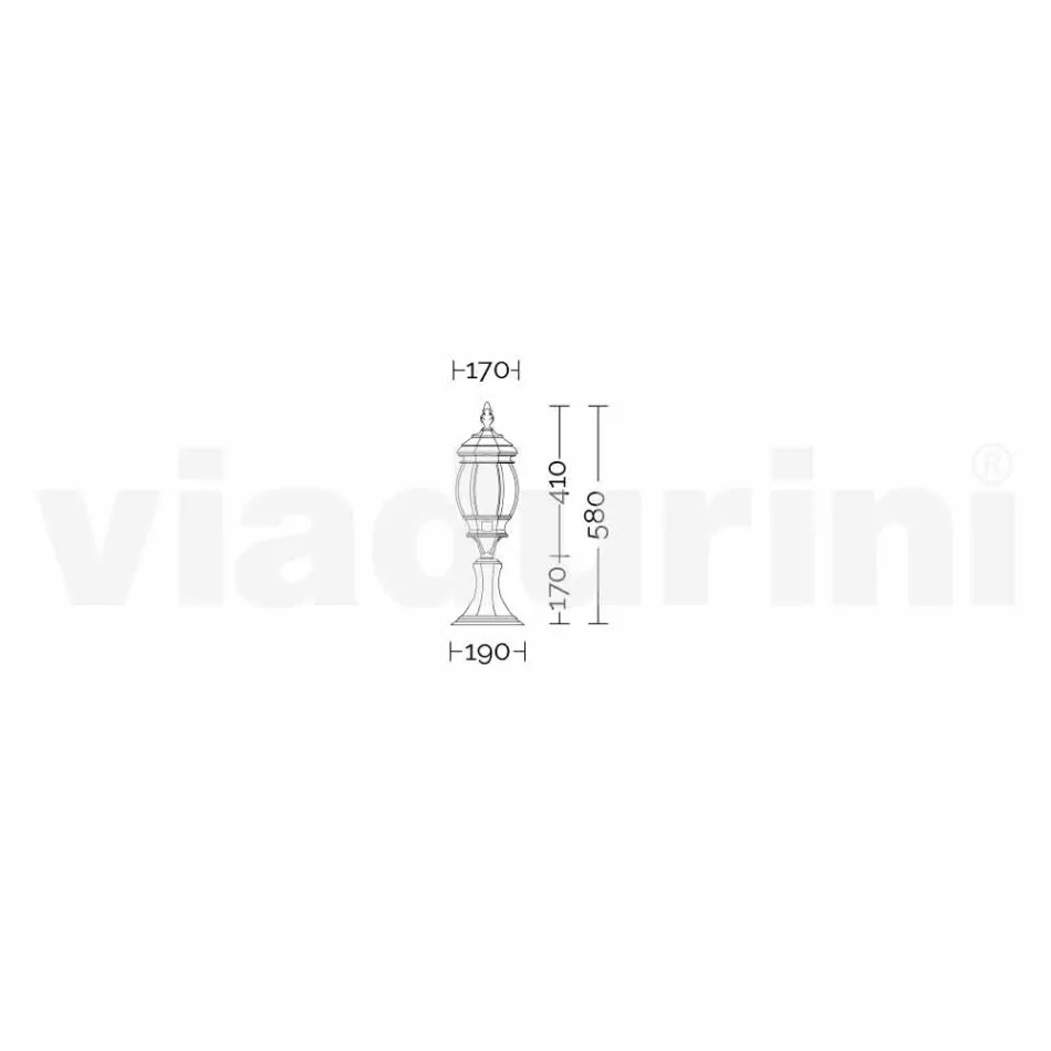 Anika Garten Aluminium Stehleuchte made in Italy Viadurini