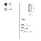 Modernes Design Stehlampe aus Stahl Ø37xh80 cm Fanny Viadurini