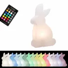 Design Stehleuchte, weißes Kaninchen für drinnen und draußen - Conigliostar Viadurini