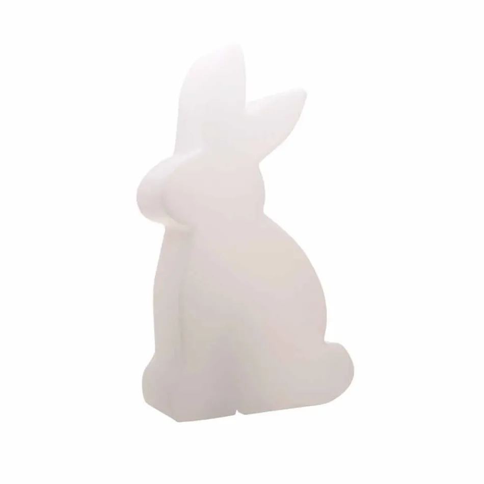 Design Stehleuchte, weißes Kaninchen für drinnen und draußen - Conigliostar Viadurini