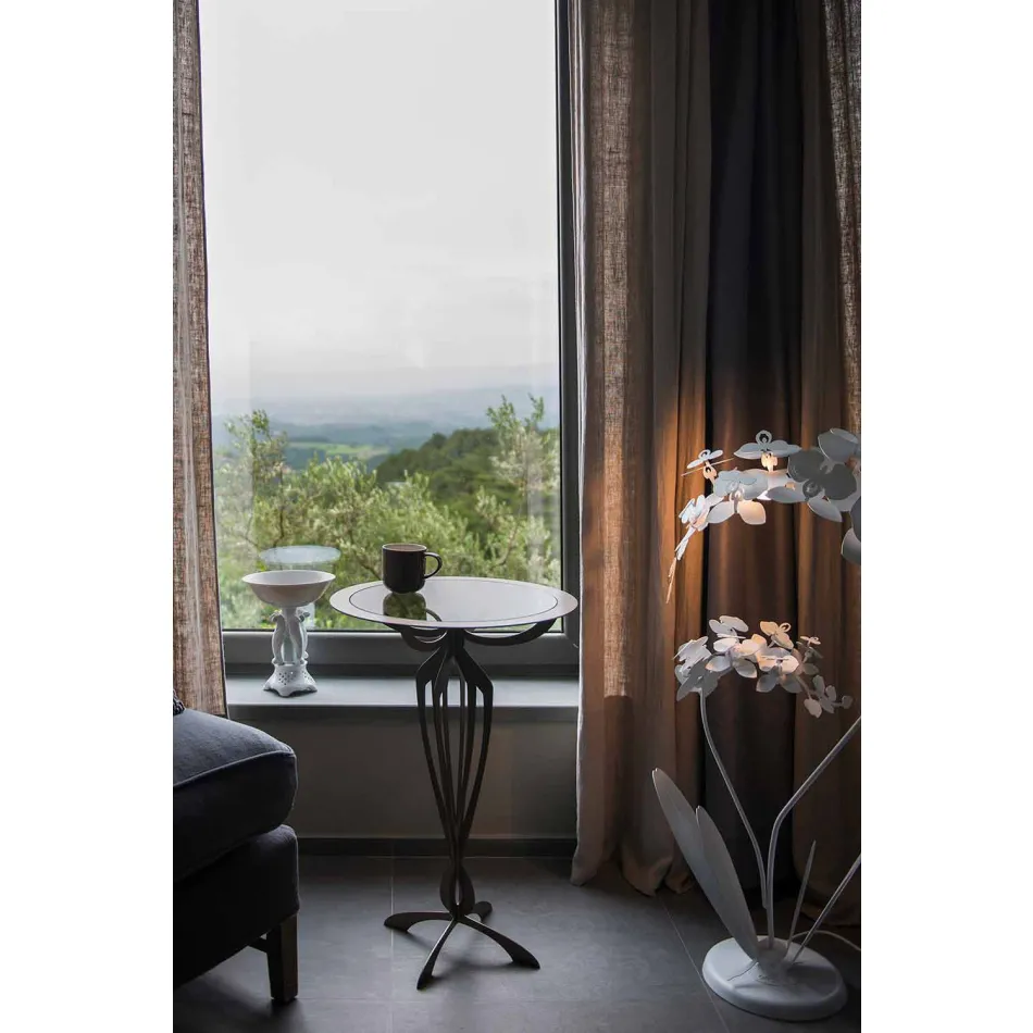 Modernes Design Eisen Stehlampe Made in Italy - Amorpha Viadurini