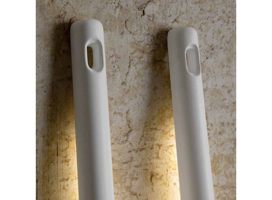 Außen Stehlampe in Weiß Technopolymer Design von 3 Formen - Werkzeuge Viadurini