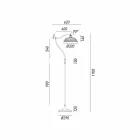 Stehlampe Jugendstil-Keramik Anita Il Fanale Viadurini