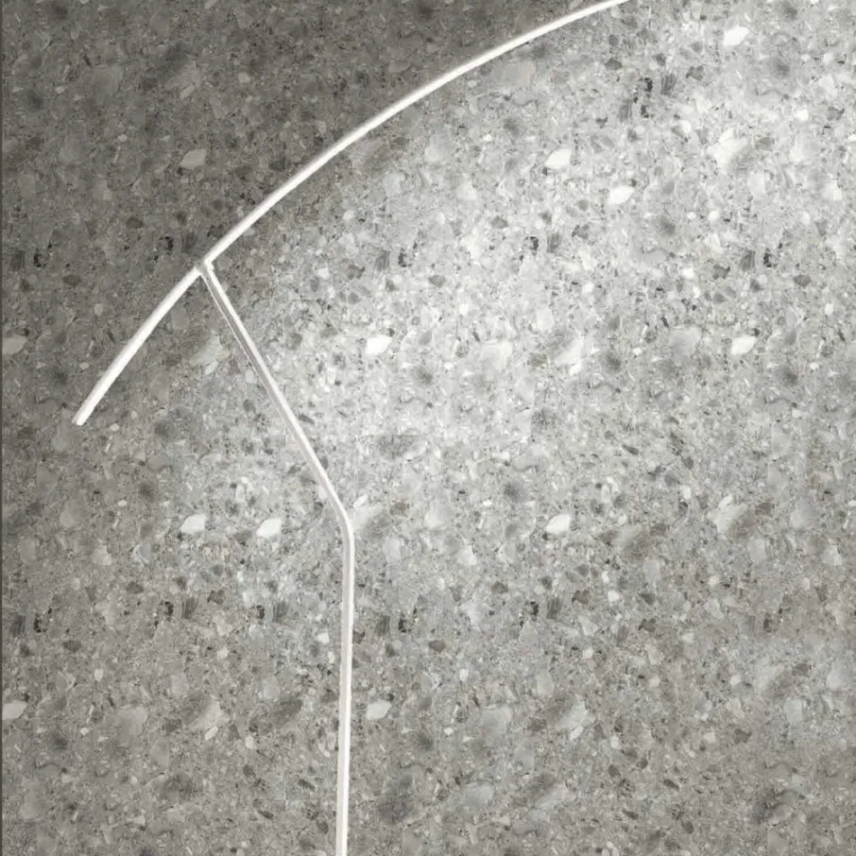 Stehlampe aus in verschiedenen Farben lackiertem Metall und dimmbarer LED – Ahorn Viadurini