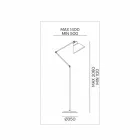 Stehlampe aus Messing und Eisen mit drehbarem Design Vintage - Loft von Il Fanale Viadurini