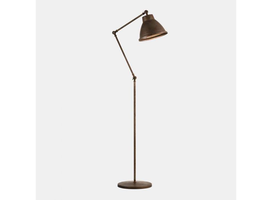 Stehlampe aus Messing und Eisen mit drehbarem Design Vintage - Loft von Il Fanale Viadurini