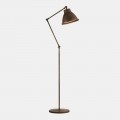 Stehlampe aus Messing und Eisen mit Gelenk im Vintage-Stil - Loft von Il Fanale
