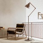 Stehlampe aus Messing und Eisen mit Gelenk im Vintage-Stil - Loft von Il Fanale Viadurini