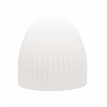 Stehlampe aus weißem Kunststoff mit LED-, Solar- oder E27-Design - Massostar Viadurini