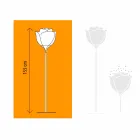 Flower Design Kunststoff Stehleuchte für den Außenbereich - Baby Love von Myyour Viadurini