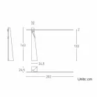 Stehlampe aus massiver Eiche und Stahl Made in Italy, Precious - Calisto Viadurini