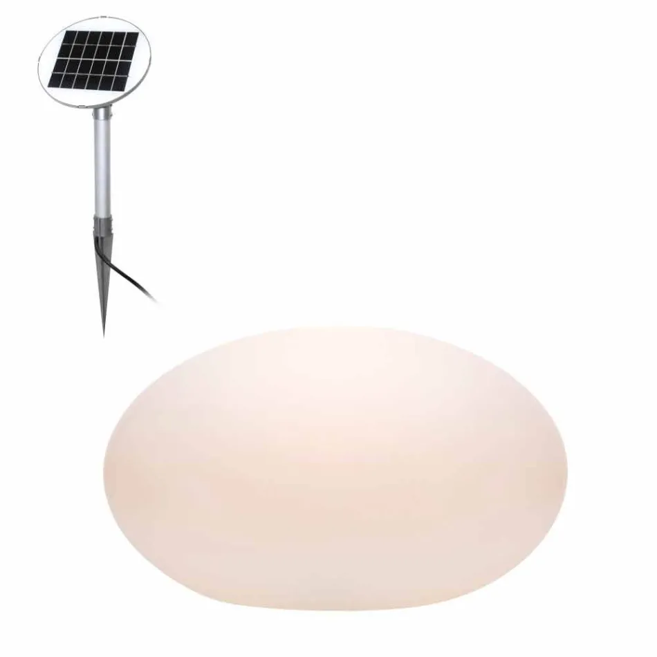 LED-, Solar- oder E27-Stehlampe in farbigem, modernem, ovalem Design - Uovostar Viadurini