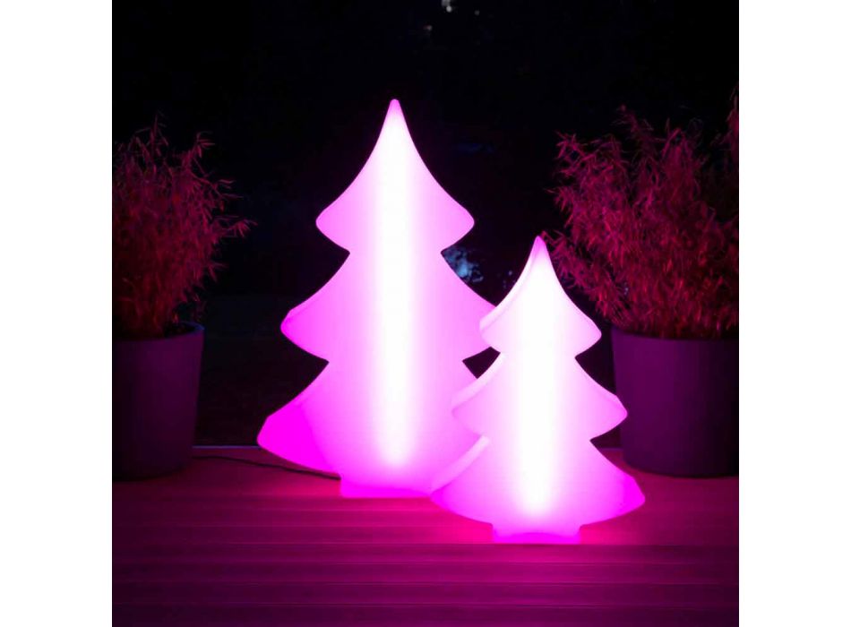 Stehlampe LED, Solar oder E27 in Kunststoff Weihnachtsdesign - Alberostar Viadurini